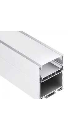 Extra groot LED profiel 1,5 meter met afdekking 71,95 mm x 71,95 mm XLPN12