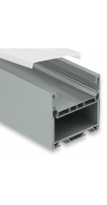 Extra groot LED profiel 1,5 meter met afdekking 71,95 mm x 71,95 mm XLPN12