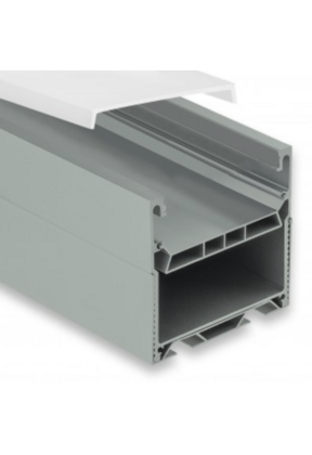 Extra groot LED profiel 1,5 meter met afdekking 71,95 mm x 71,95 mm XLPN12