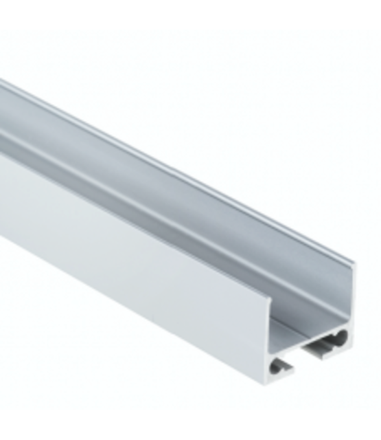 Kabelgoot / onderprofiel voor LED profielen PL10ALU - 2 meter - Montageprofiel