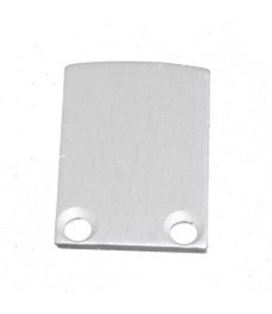 2 x LED profiel eindkapjes inclusief schroeven 02ALU Spica - Grijs