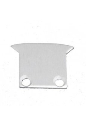 2 x LED profiel eindkapjes inclusief schroeven PL8 Spica - Grijs