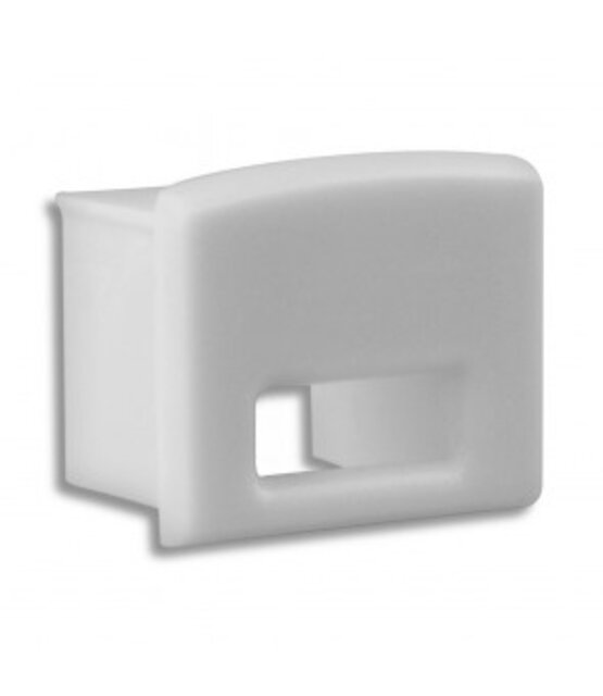 Eindkap voor LED strip profielen met kabeldoorvoer 05.1WIT