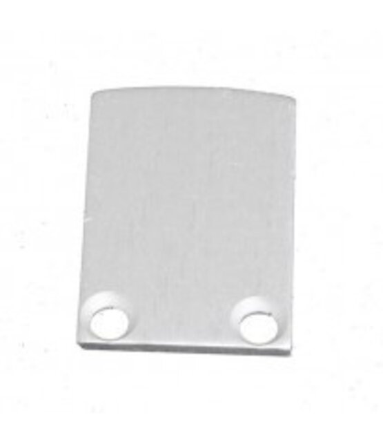 2 x LED profiel eindkapjes inclusief schroeven PL5 C6 Spica - Grijs