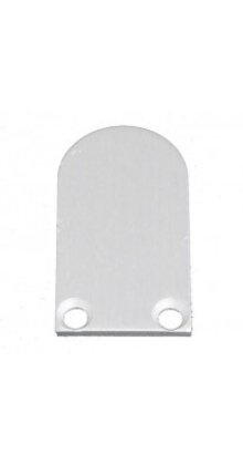 2 x LED profiel eindkapjes inclusief schroeven PL5 C5 Spica - Grijs