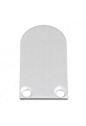2 x LED profiel eindkapjes inclusief schroeven PL5 C5 Spica - Grijs