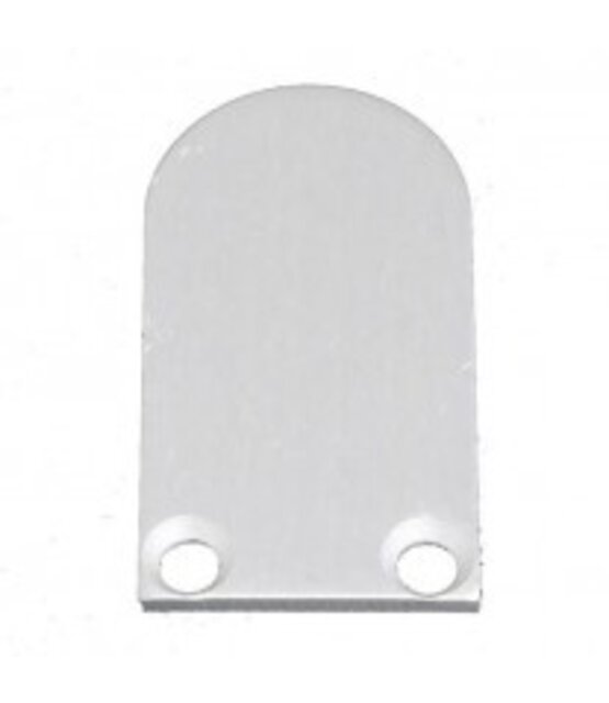 2 x LED profiel eindkapjes inclusief schroeven PL5 C5 Spica - Grijs