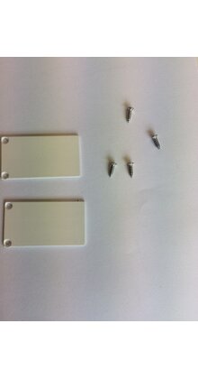 2 x LED profiel eindkapjes inclusief schroeven XL06.C3 - WIT