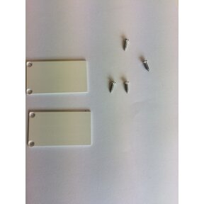2 x LED profiel eindkapjes inclusief schroeven XL06.C3 - WIT
