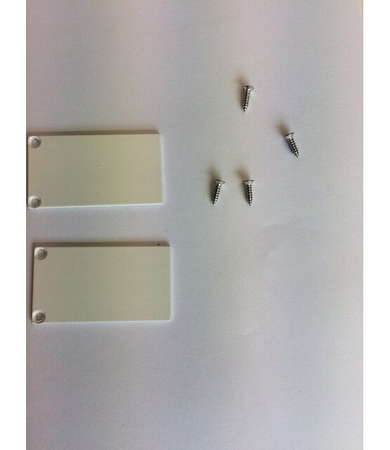 2 x LED profiel eindkapjes inclusief schroeven XL06.C3 - WIT