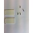 Luksus 2 x LED profiel eindkapjes inclusief schroeven XL06.C3 - WIT