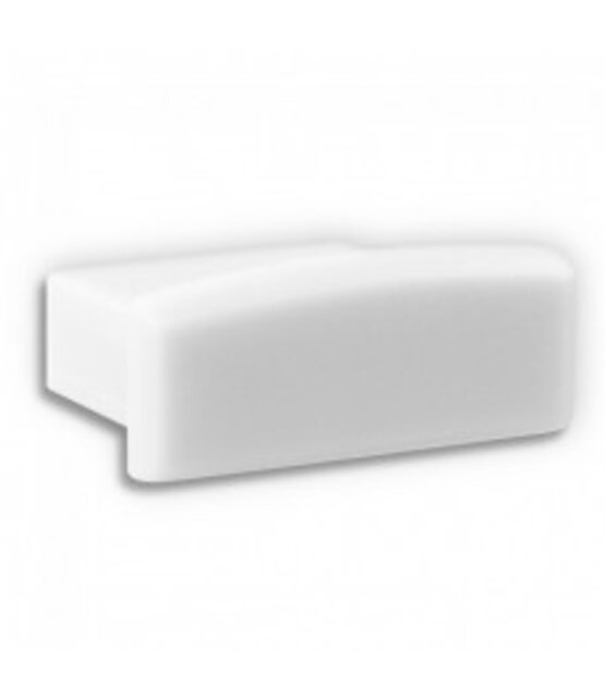 Eindkapje zonder kabeldoorvoer - 15WIT