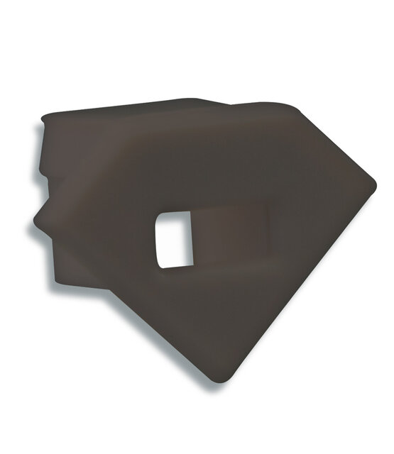 Eindkap met kabeldoorvoer - C23ZWART