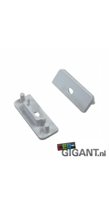 Eindkap met kabeldoorvoer - 09WIT