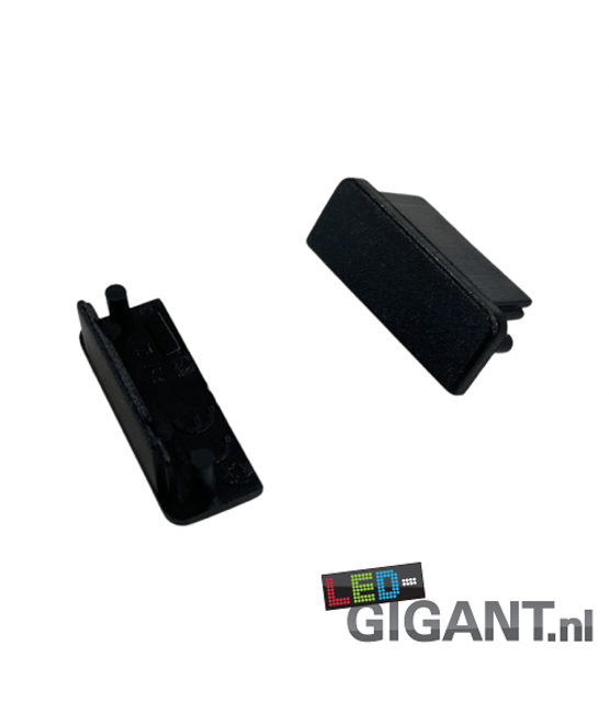 Eindkap zonder kabeldoorvoer - 09ZWART