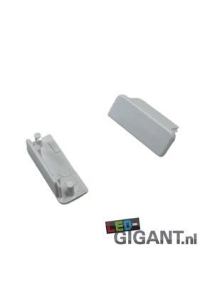 Eindkap zonder kabeldoorvoer - 09WIT