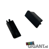 Eindkap zonder kabeldoorvoer - 09ZWART