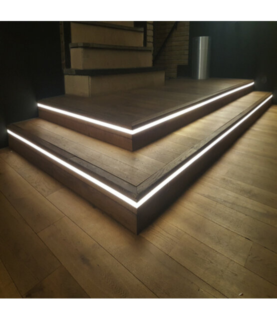 LED Strip 24 Volt 4000k Natuurlijk Wit 12W 1260lm/meter 60 Led/m IP20 10M Rol