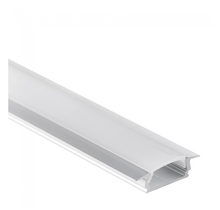 LED profiel plat model 100 meter inclusief afdekking 16,80 mm x 5,91mm PL8