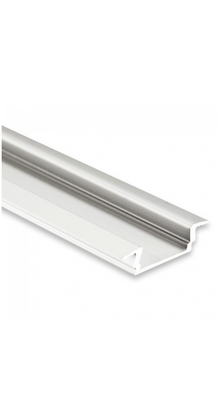LED profiel inbouw model 50 meter inclusief afdekking 16,80 mm x 5,91mm PL8 (wit)