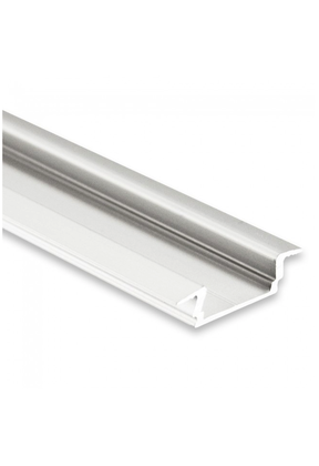 LED profiel inbouw model 50 meter inclusief afdekking 16,80 mm x 5,91mm PL8 (wit)