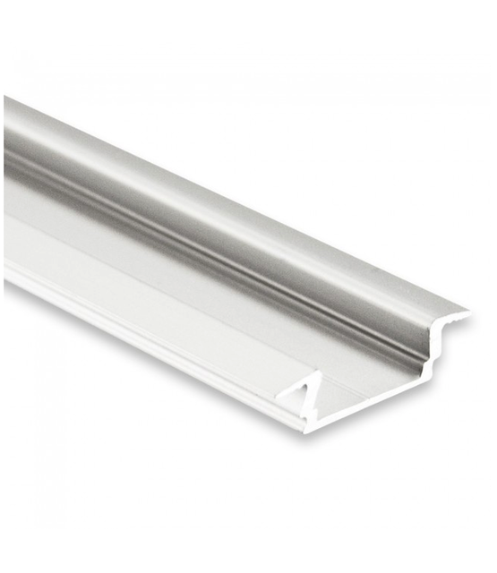 LED profiel inbouw model 50 meter inclusief afdekking 16,80 mm x 5,91mm PL8 (wit)