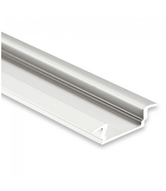 LED profiel inbouw model 50 meter inclusief afdekking 16,80 mm x 5,91mm PL8 (wit)
