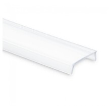1 meter Losse LED profiel afdekking - Opaal - 12,4mm