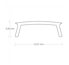 2 meter Losse LED profiel afdekking - Opaal - 11,5mm