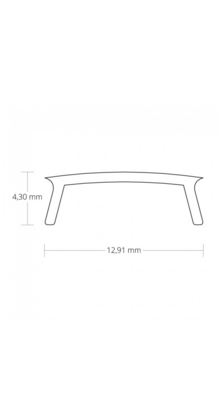 2 meter Losse LED profiel afdekking - Opaal - 11,5mm