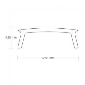 2 meter Losse LED profiel afdekking - Opaal - 11,5mm