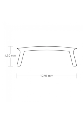 2 meter Losse LED profiel afdekking - Opaal - 11,5mm