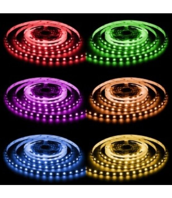 24 volt 19,2 watt Zigbee LED strip RGB + Warm Wit 300 led 5 meter PRO SET