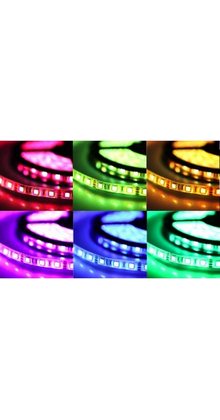 LED strip 60x5050 LED 17W 1020 lm/meter 24VDC IP20 RGBW 10m rol
