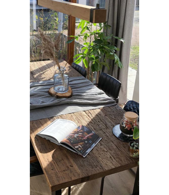 LED eikenhouten hanglamp - 120cm tot 200cm-  Dual White - 2700k - 6500k