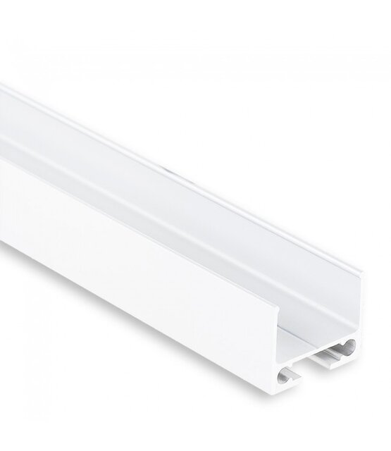 Onderprofiel / ophang profiel voor LED profiel - 1 meter - PL10Wit ✅