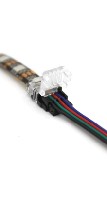 Waterdicht koppelstuk voor RGB LED strips 10mm