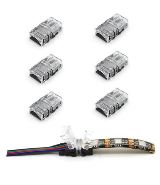 Waterdicht koppelstuk voor RGB LED strips 10mm