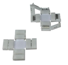 4 weg connector voor RGBW LED strips - 12mm breed