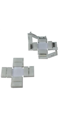 4 weg connector voor RGBW LED strips - 12mm breed