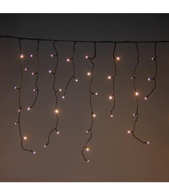 IJspegel kerstverlichting 7 meter warm wit 360 LED lampjes - 8 functies met timer en memory functie - LUKSUS