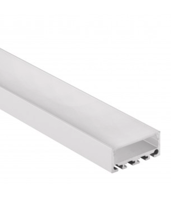 LED profiel 10 meter met lage afdekking 26,79mm x 11,69mm PN4 C1 - Wit