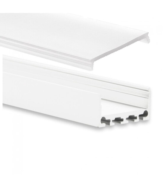 LED profiel 20 meter met lage afdekking 26,79mm x 11,69mm PN4 C1 - Wit