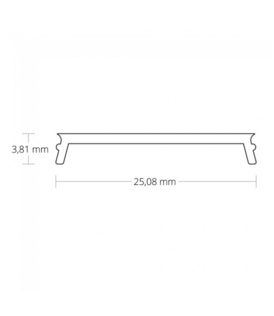 LED profiel 20 meter met lage afdekking 26,79mm x 11,69mm PN4 C1 - Wit