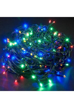 Kerstverlichting multi color 20 meter met 8 lichtstanden – 200 LED - LUKSUS