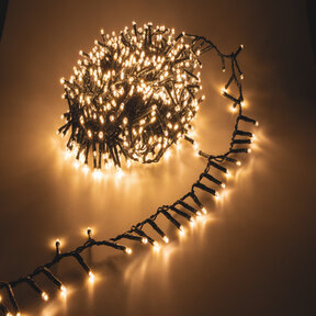 Cluster Kerstverlichting - extra warm wit - 10 meter – 500 LED