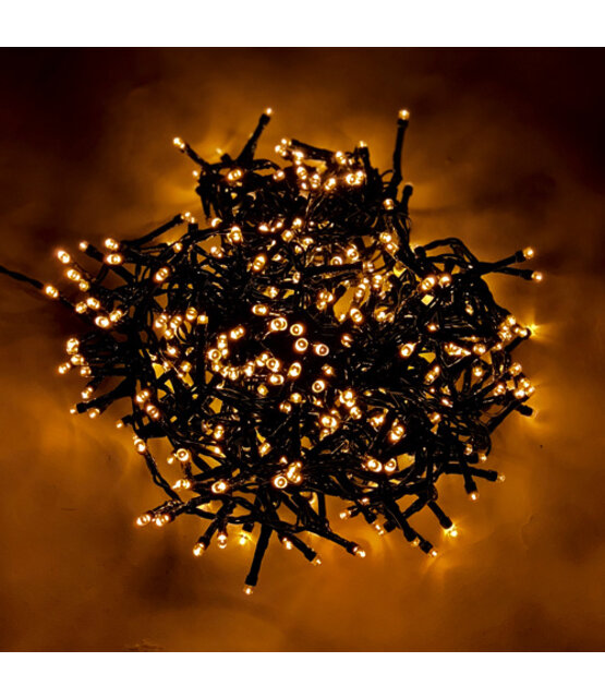 Cluster Kerstverlichting - extra warm wit - 30 meter – 1500 LED