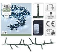 Cluster Kerstverlichting - natuurlijk wit - 24 meter – 1200 LED