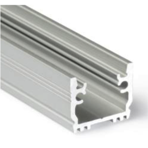 LED strip vloerprofiel 2 meter met afdekking 15,8 mm x 13,70 mm - VLOER12