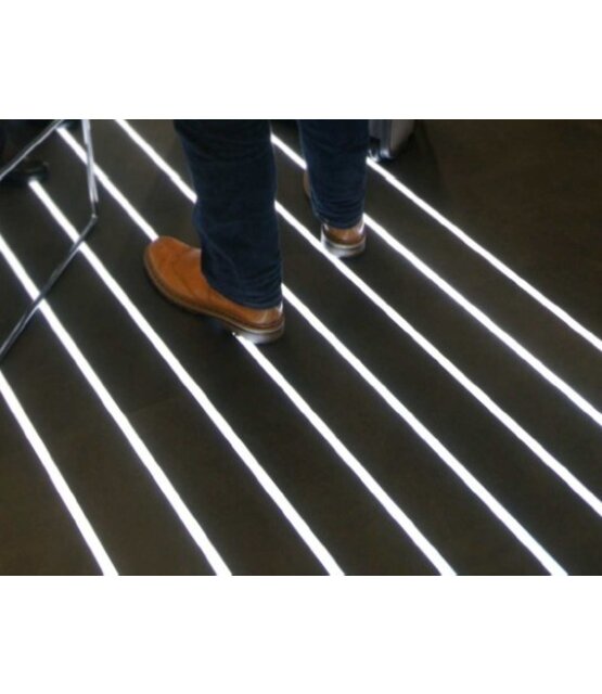 LED strip vloerprofiel 2 meter met afdekking 15,8 mm x 13,70 mm - VLOER12